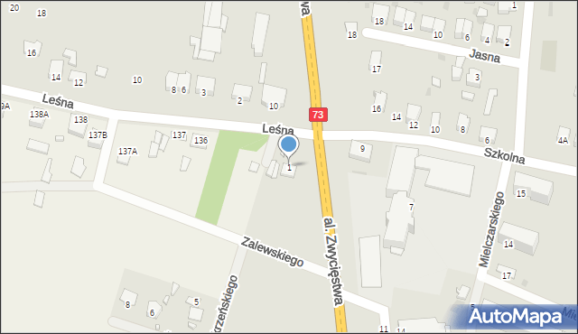 Chmielnik, Leśna, 1, mapa Chmielnik