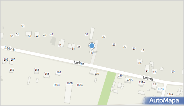 Chmielnik, Leśna, 30, mapa Chmielnik