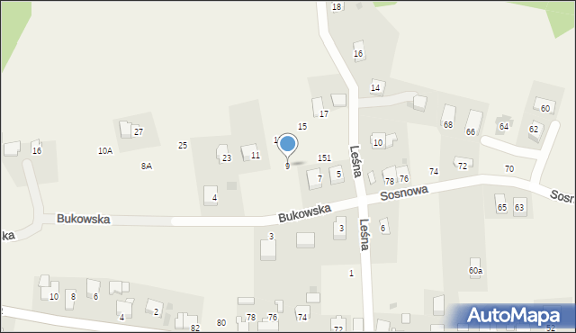 Chorowice, Leśna, 9, mapa Chorowice