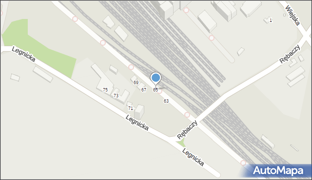 Chorzów, Legnicka, 65, mapa Chorzów