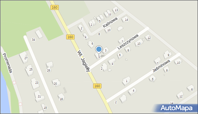 Choszczno, Leszczynowa, 1, mapa Choszczno