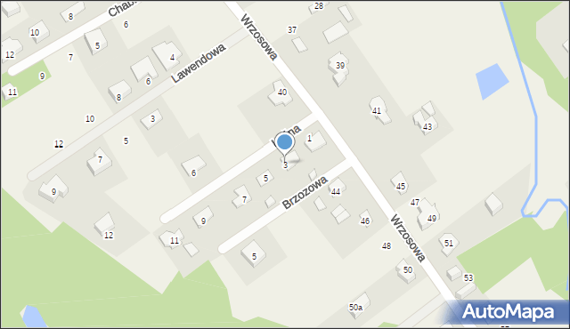 Chroboty, Leśna, 3, mapa Chroboty
