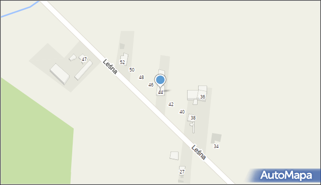 Chwaliszew, Leśna, 44, mapa Chwaliszew