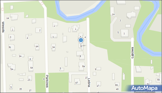Chylice, Leśna, 6, mapa Chylice