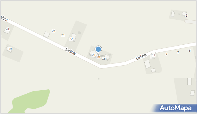 Cianowice, Leśna, 18, mapa Cianowice