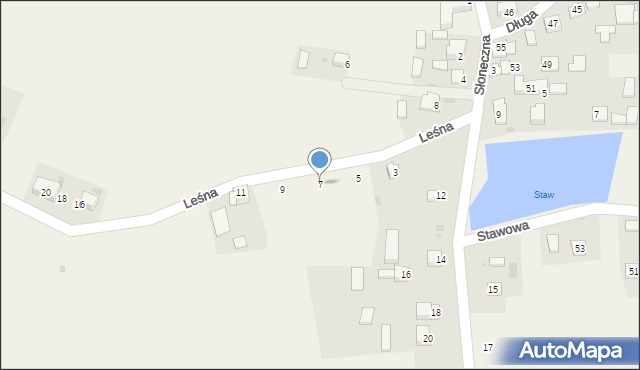 Cianowice, Leśna, 7, mapa Cianowice