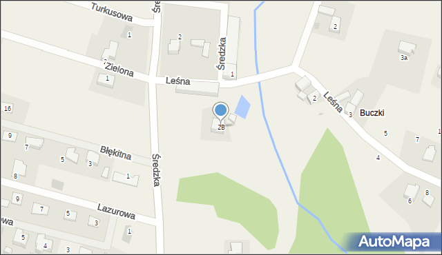 Ciechów, Leśna, 2B, mapa Ciechów
