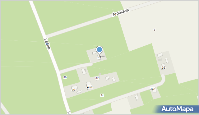 Cieksyn, Leśna, 48, mapa Cieksyn