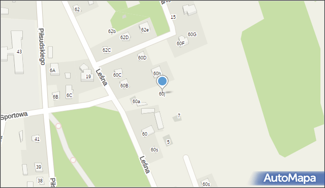 Cieksyn, Leśna, 60j, mapa Cieksyn