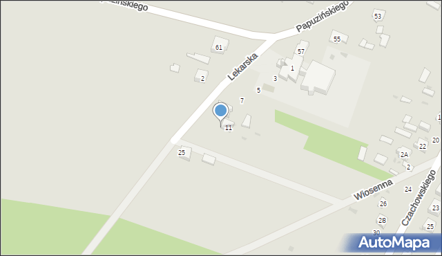 Ciepielów, Lekarska, 15, mapa Ciepielów