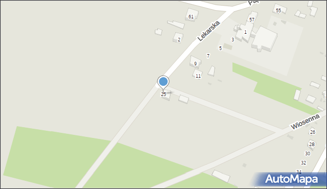 Ciepielów, Lekarska, 25, mapa Ciepielów