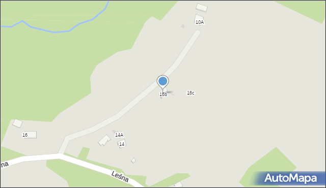 Ciężkowice, Leśna, 16b, mapa Ciężkowice