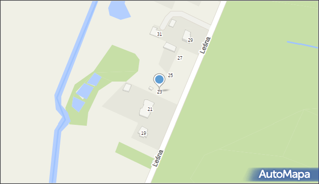 Ciosowa, Leśna, 23, mapa Ciosowa