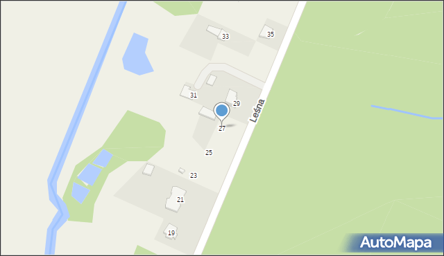 Ciosowa, Leśna, 27, mapa Ciosowa