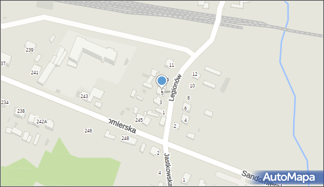 Ćmielów, Legionów, 5, mapa Ćmielów