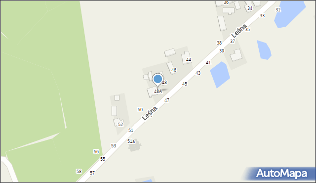 Cybulice Duże, Leśna, 48A, mapa Cybulice Duże