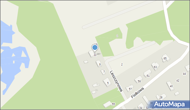 Czapielsk, Leszczynowa, 11, mapa Czapielsk