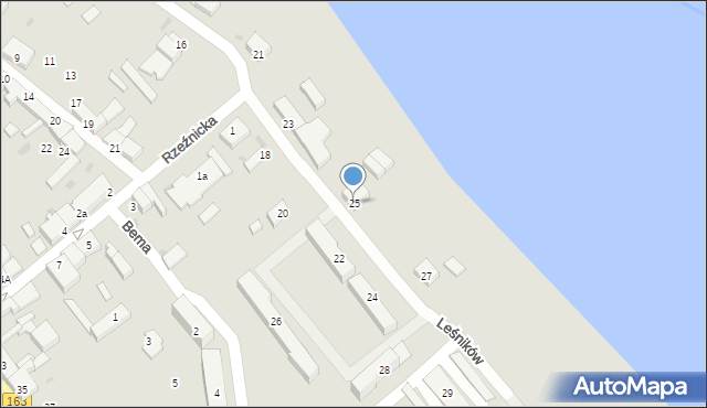 Czaplinek, Leśników, 25, mapa Czaplinek