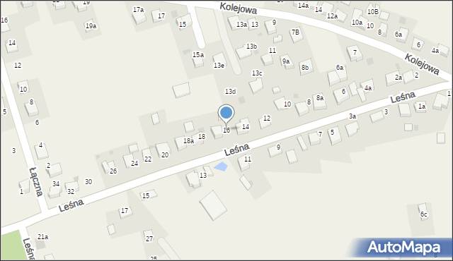 Czarków, Leśna, 16, mapa Czarków