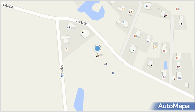 Czarlin, Leśna, 4d, mapa Czarlin