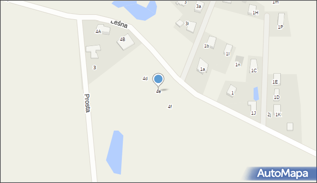 Czarlin, Leśna, 4e, mapa Czarlin