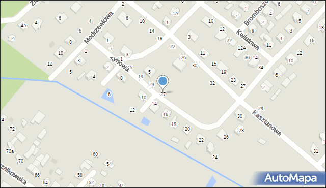 Czarna Białostocka, Leszczynowa, 27, mapa Czarna Białostocka