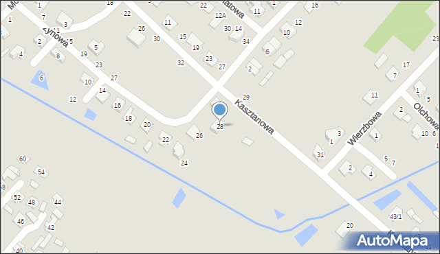 Czarna Białostocka, Leszczynowa, 28, mapa Czarna Białostocka
