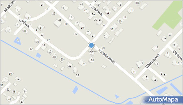 Czarna Białostocka, Leszczynowa, 30, mapa Czarna Białostocka
