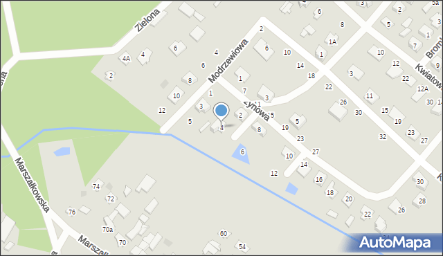 Czarna Białostocka, Leszczynowa, 4, mapa Czarna Białostocka