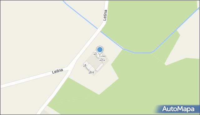 Czarne Dolne, Leśna, 13/3, mapa Czarne Dolne