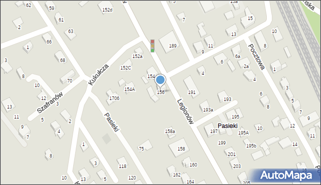 Czechowice-Dziedzice, Legionów, 156, mapa Czechowic-Dziedzic