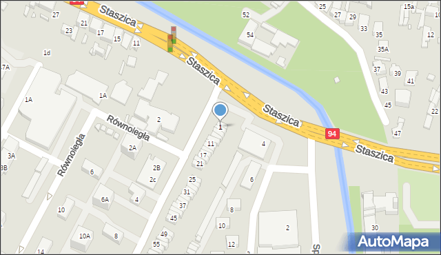 Czeladź, Legionów, 1, mapa Czeladź