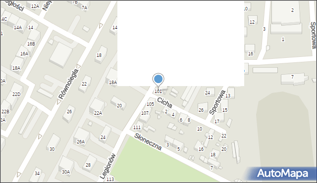 Czeladź, Legionów, 101, mapa Czeladź
