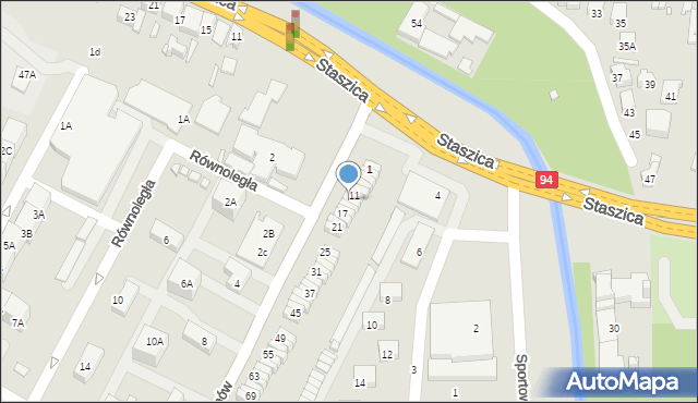 Czeladź, Legionów, 13, mapa Czeladź