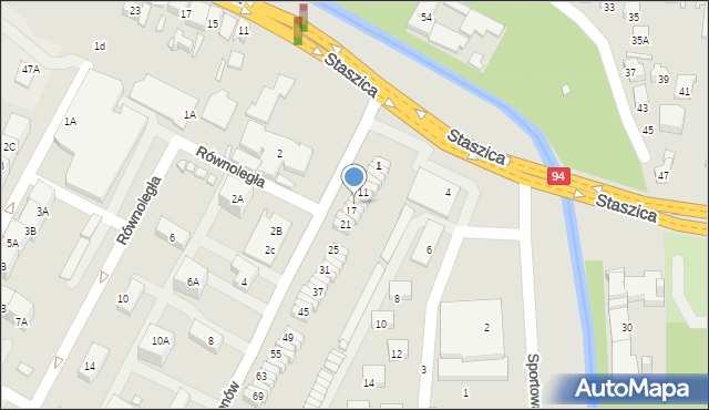 Czeladź, Legionów, 15, mapa Czeladź