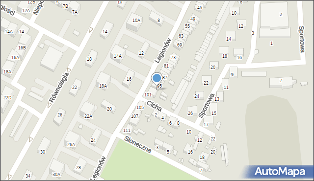 Czeladź, Legionów, 99, mapa Czeladź