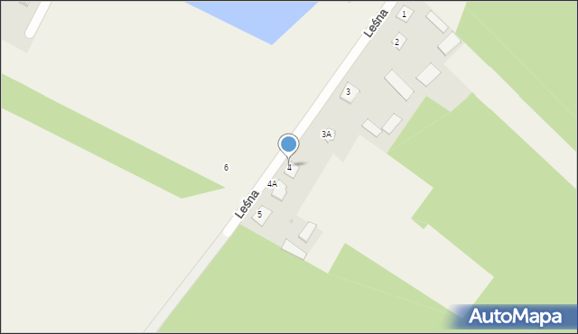Czerwin, Leśna, 4, mapa Czerwin