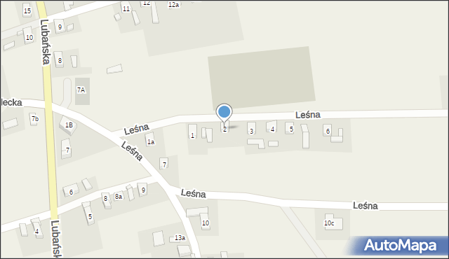 Czerwona Woda, Leśna, 2, mapa Czerwona Woda