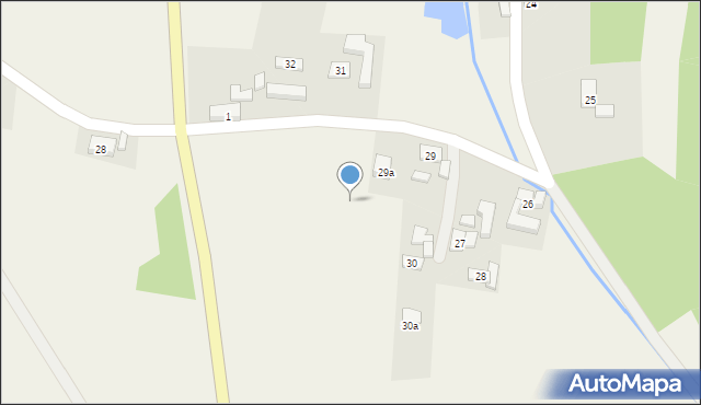 Czerwona Woda, Leśna, 29b, mapa Czerwona Woda