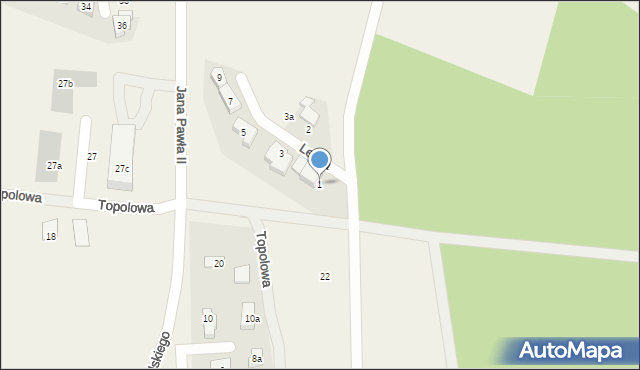 Czerwonak, Lecha, 1, mapa Czerwonak