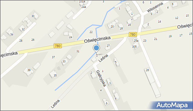 Czułówek, Leśna, 2, mapa Czułówek