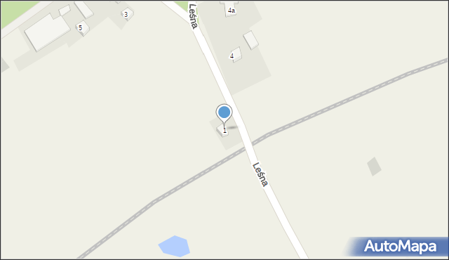 Dąbrowa Chełmińska, Leśna, 1, mapa Dąbrowa Chełmińska