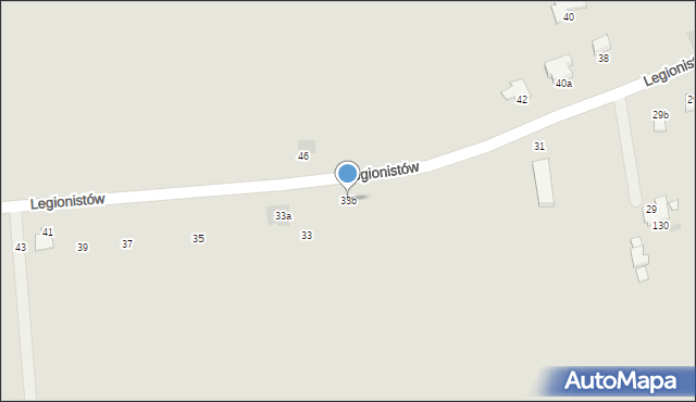 Dąbrowa Tarnowska, Legionistów, 33b, mapa Dąbrowa Tarnowska