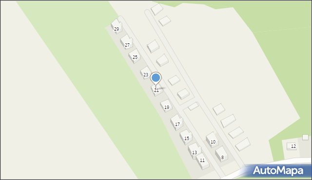 Damnica, Leśna, 21, mapa Damnica