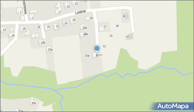 Dankowice, Leśna, 30, mapa Dankowice