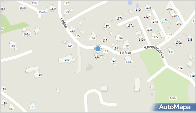 Dębica, Leśna, 143A, mapa Dębicy