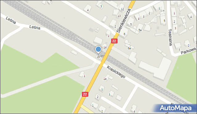 Dobiegniew, Leśna, 10, mapa Dobiegniew