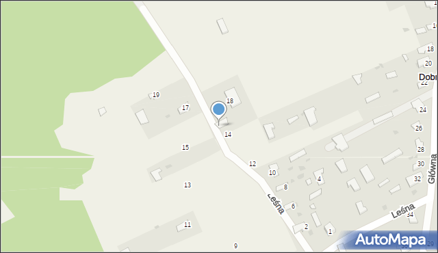 Dobrowoda, Leśna, 16, mapa Dobrowoda