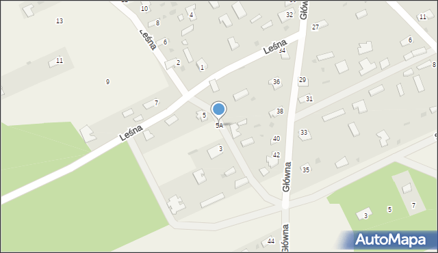 Dobrowoda, Leśna, 5A, mapa Dobrowoda