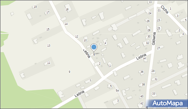 Dobrowoda, Leśna, 6, mapa Dobrowoda